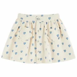 Clearance Emile et Ida Jupe Poches Cœur | Crème