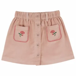 Enfant Emile et Ida Jupe Poches Fleurs Brodées |