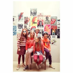 Best Piupiuchick Jupe Rayée Coton Bio | Rose