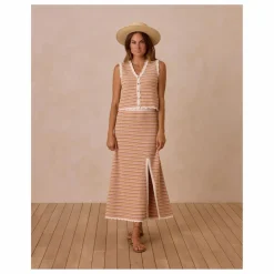 Femme Rylee + Cru Jupe Rayure Maille |