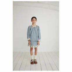 Sale Bebe Organic Jupe Rhea Coton Bio | Bleu