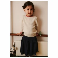 Best FUB Jupe Volants Laine de Mérinos | Bleu marine