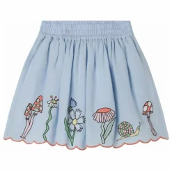 Stella McCartney Kids Jupes Fleurs Lin | Bleu ciel Online