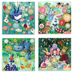 Djeco Kit créatif Au pays des merveilles Multicolore New