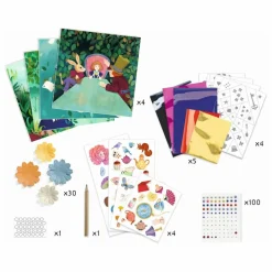 Djeco Kit créatif Au pays des merveilles Multicolore New