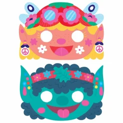 Omy x Gallimard Jeunesse Loisirs Créatifs|Kit de 6 masques à décorer Magic Mask