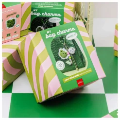 New La Petite Épicerie Kit de charms en crochet - Matcha Club Multicolore