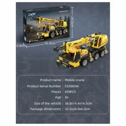 Cada Kit de construction Grue - 658 pièces Multicolore