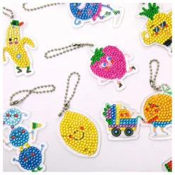 La Petite Épicerie Loisirs Créatifs|Kit de Diamond painting enfant - Porte-clefs