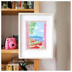 La Petite Épicerie Loisirs Créatifs|Kit de peinture au numéro - Fenêtre ouverte sur Naples