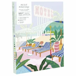 Outlet La Petite Épicerie Kit de peinture au numéro - The Motel Pool Multicolore