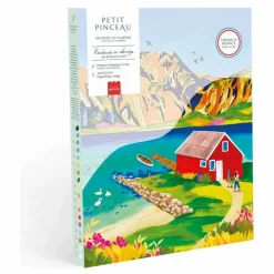 La Petite Épicerie Kit de peinture au numéro - Norvège par Nolwenn Studio Multicolore Clearance