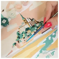 La Petite Épicerie Kit de peinture au numéro - Mont Saint-Michel par La Petite Epicerie