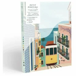 La Petite Épicerie Kit de peinture au numéro - Lisbon Tram par Vero Illustrates Multicolore Sale