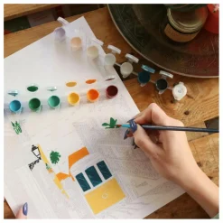 La Petite Épicerie Kit de peinture au numéro - Lisbon Tram par Vero Illustrates Multicolore Sale