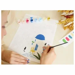La Petite Épicerie Kit de peinture au numéro - Santorini par Maja Tomljanovic