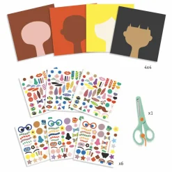 Djeco Kit de stickers Coiffeur