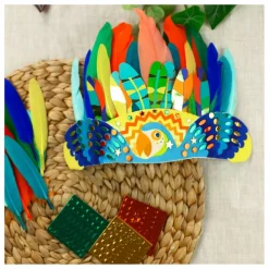 Djeco Kit DIY - Coiffe à créer Multicolore Discount