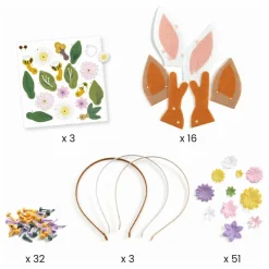 Djeco Loisirs Créatifs|Kit DIY - Serres-têtes à créer