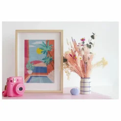 La Petite Épicerie Kit DIY Canevas au demi-point de croix Multicolore