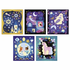 Janod Kit sables phosphorescents et paillettes Nuit Féerique - x Hachette