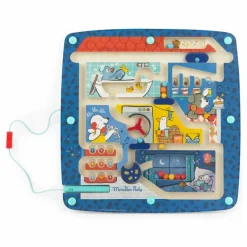 Moulin Roty Labyrinthe magnétique Puce & Pilou | Bleu Outlet