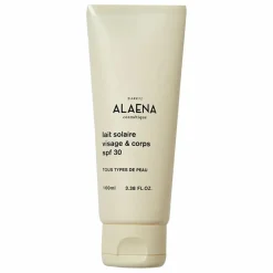 Alaena Lait solaire visage et corps SPF30 - 100 ml Non teinté Outlet