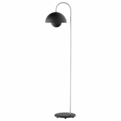 New & Tradition Lampadaire Flowerpot VP12, Verner Panton | Noir mat