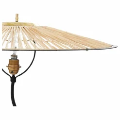 Sale Honoré Lampadaire Kaa en métal et raphia | Noir