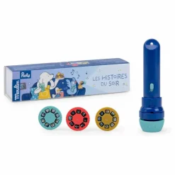 Best Moulin Roty Lampe à histoires Puce et Pilou | Bleu