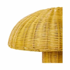 Hot HKliving Lampe à poser en osier | Jaune moutarde