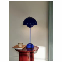 Hot & Tradition Lampe à poser Flowerpot VP3, Verner Panton, 1969 | Bleu