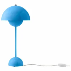 Sale & Tradition Lampe à poser Flowerpot VP3, Verner Panton | Bleu ciel