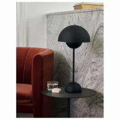 & Tradition Lampe à poser Flowerpot VP3, Verner Panton, 1969 | Noir Clearance