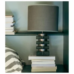 New The Socialite Family Lampe à poser Marta en verre et tissu texturé | Vert émeraude