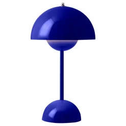 Discount & Tradition Lampe à poser portative Flowerpot VP9, Verner Panton | Bleu