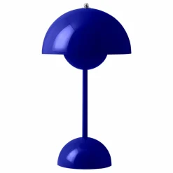 Discount & Tradition Lampe à poser portative Flowerpot VP9, Verner Panton | Bleu