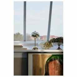 Sale & Tradition Lampe à poser portative Flowerpot VP9, Verner Panton | Chromé