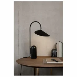 Ferm Living Lampe de table en marbre Arum | Noir Best