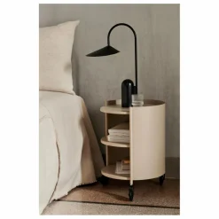 Ferm Living Lampe de table en marbre Arum | Noir Best