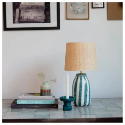 Discount Maison Sarah Lavoine Lampe de table Palmaria | Bleu Sarah