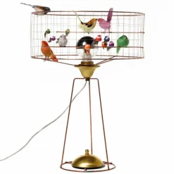 Mathieu Challières Lampe large tambour à poser volière Multicolore Best