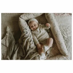 garbo&friends Lange Blueberry en mousseline de coton | Ivoire