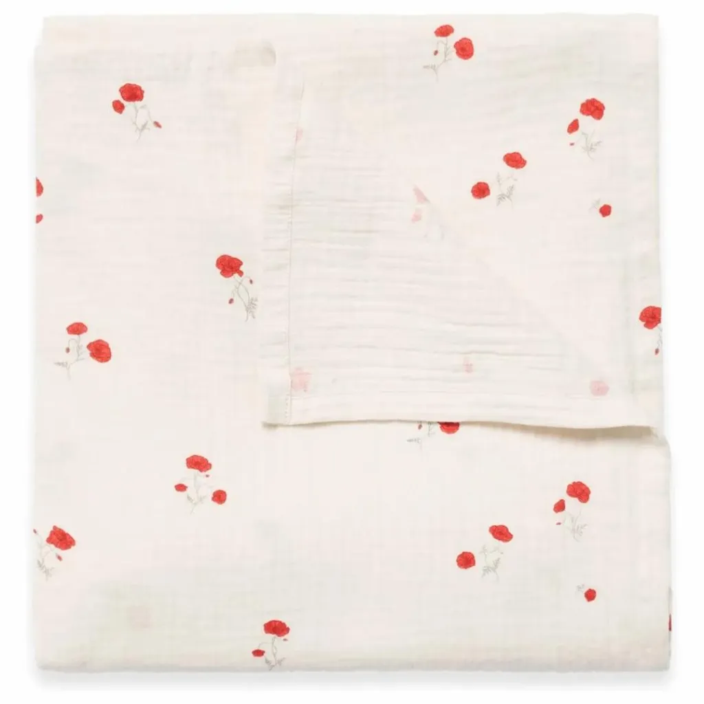 garbo&friends Lange d'emmaillotage Poppy Rouge Discount