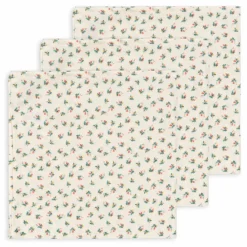 Konges Sløjd Langes|Bavoirs, Langes|Langes en coton bio Fleurs - Set de 3