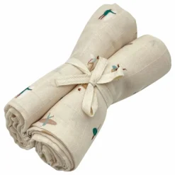 Milinane Langes|Puériculture|Langes en mousseline de coton - Set de 2 |