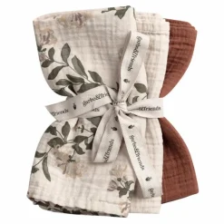 garbo&friends Langes|Puériculture|Langes Honeysuckle en mousseline de coton - Set de 3 |