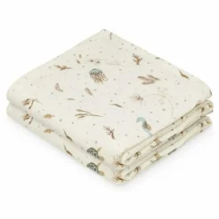 Cam Cam Langes Sea Garden - Set de 2 | Bleu Online