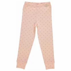 Poudre Organic Legging Basilic Pois Coton Bio | Rose Discount