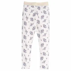 Online the new society Legging Côtelé Fleuri | Beige